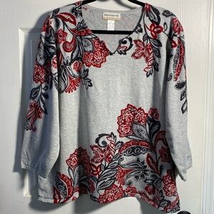 Alfred Dunner Women Printed Tunic Top, 2X